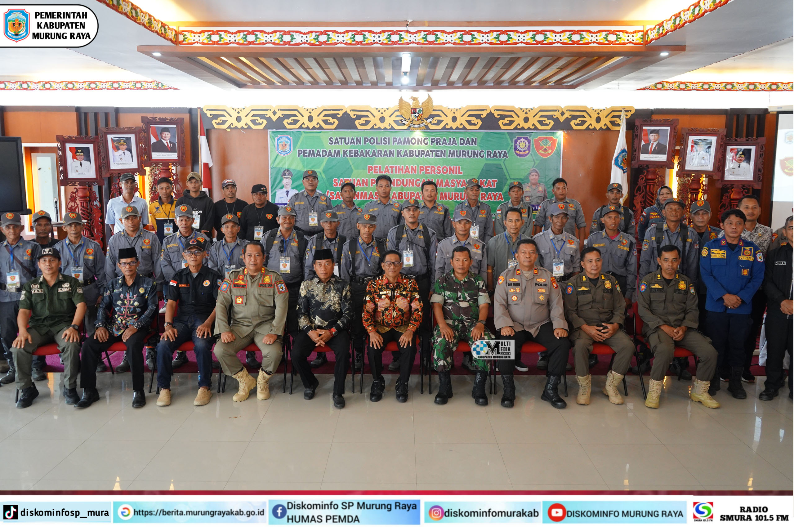 Bupati Heriyus Buka Pelatihan Personil Satlinmas