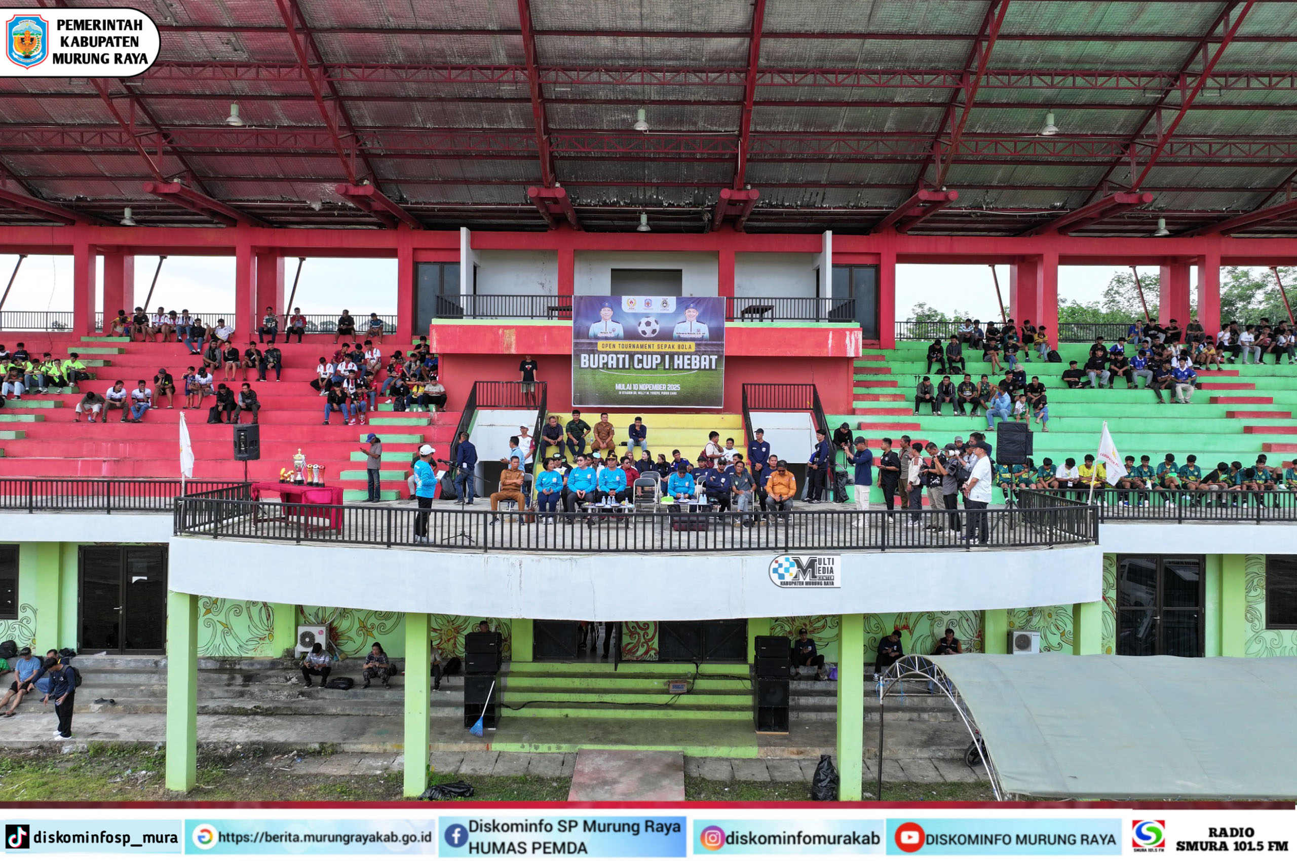 Bupati Heriyus Resmi Buka Turnamen Sepak Bola Bupati Cup I HEBAT 2025