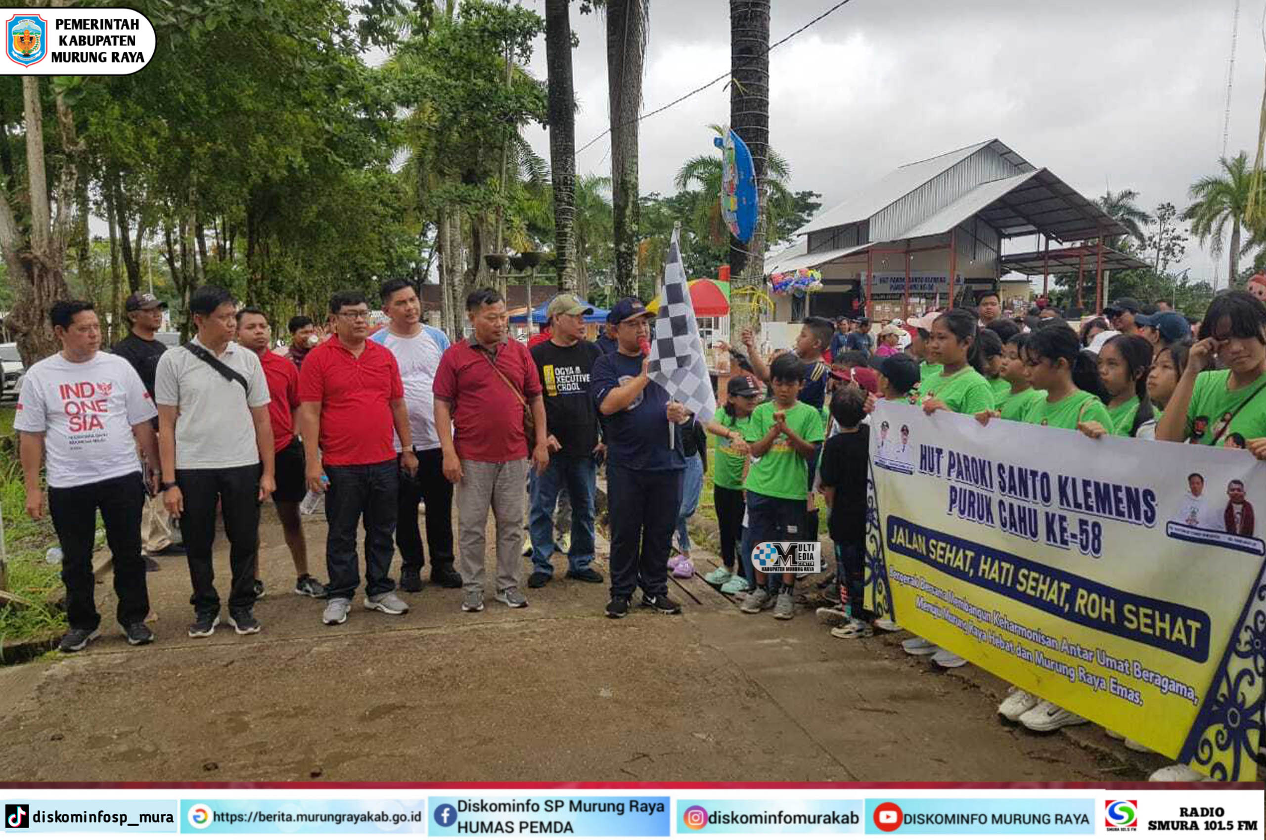 Jalan Sehat Meriahkan HUT Ke-58 Paroki Santo Klemens