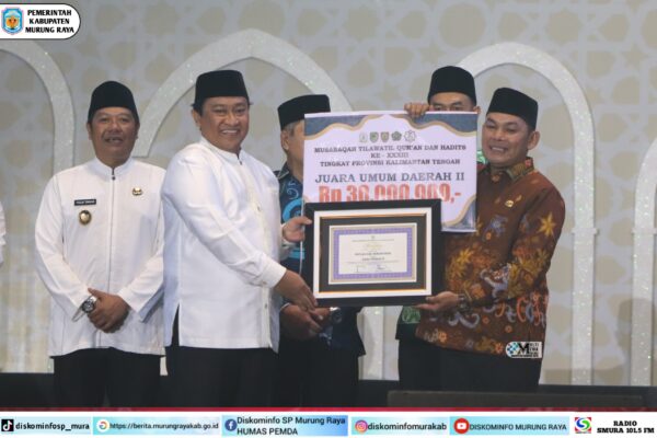 Murung Raya Raih Juara Umum Ketiga Pada Ajang MTQH XXXIII