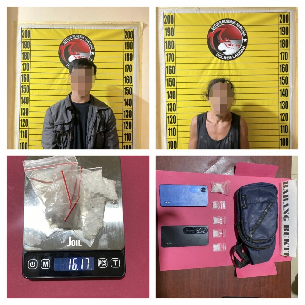 Polres Landak Bekuk Terduga Pengedar Sabu di Desa Pawis Hilir