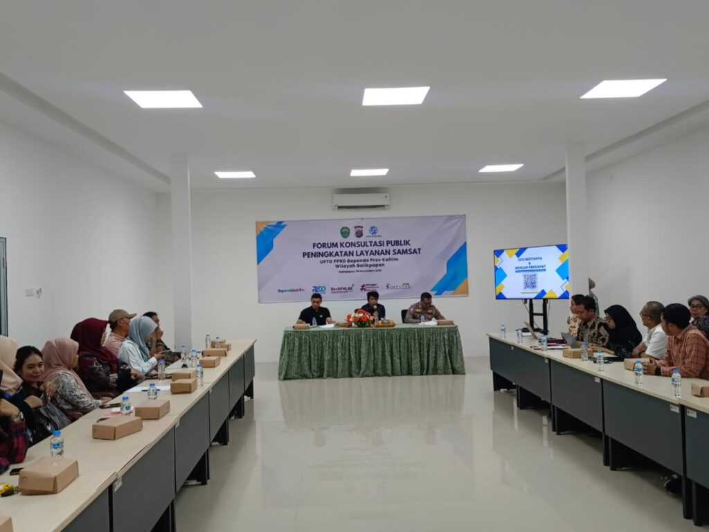 UPTD PPRD Balikpapan Gelar Forum Konsultasi Publik, Ajak Wajib Pajak Tertib BBNKB-II