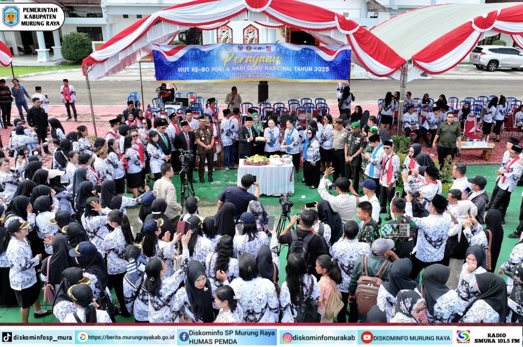 Upacara Peringatan HUT Ke-80 PGRI dan Hari Guru Nasional di Murung Raya