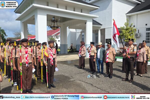 Bupati Mura Lepas Kontingen Pramuka Ikuti Jamda Kalteng
