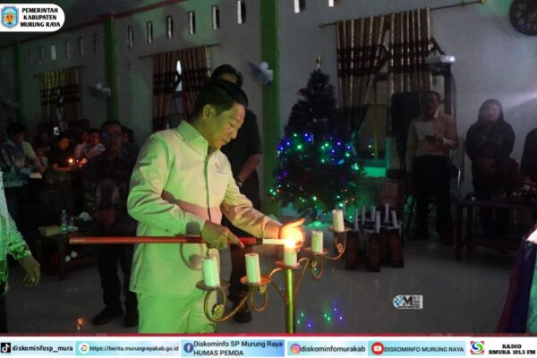 Bupati Murung Raya Safari Natal di Kecamatan Batura dan Laung Tuhup