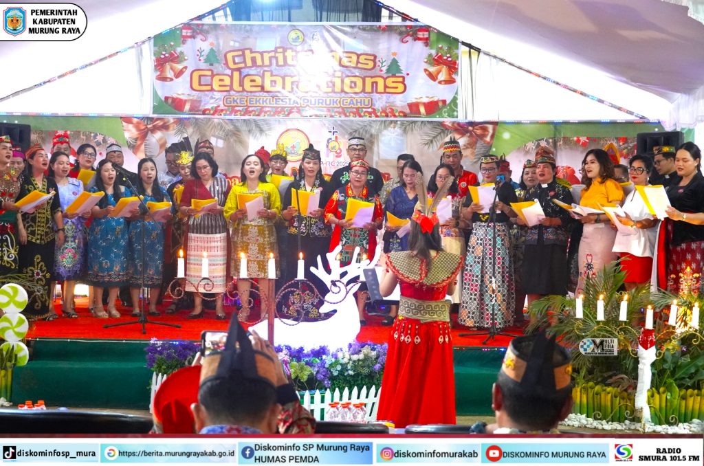 Ibadah dan Perayaan Natal Jemaat Ekklesia Puruk Cahu Berlangsung Semarak