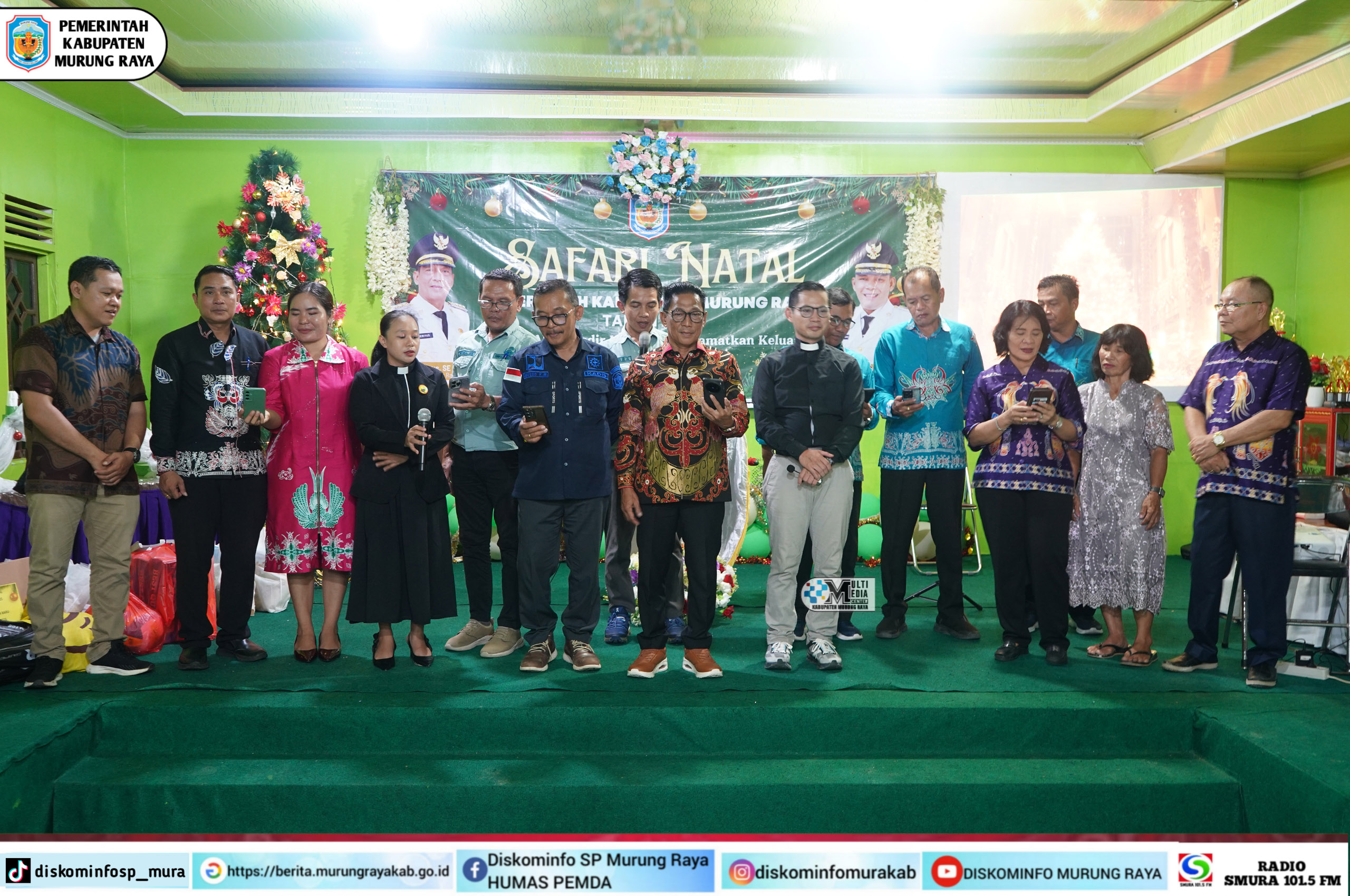 Safari Natal, Bupati Murung Raya Kunjungi Seribu Riam dan Uut Murung