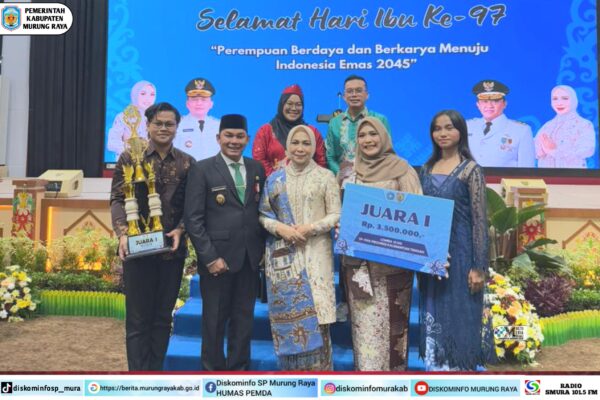 TP-PKK Murung Raya Raih Juara 1 Lomba Vlog Pokja 1 se-Kalteng