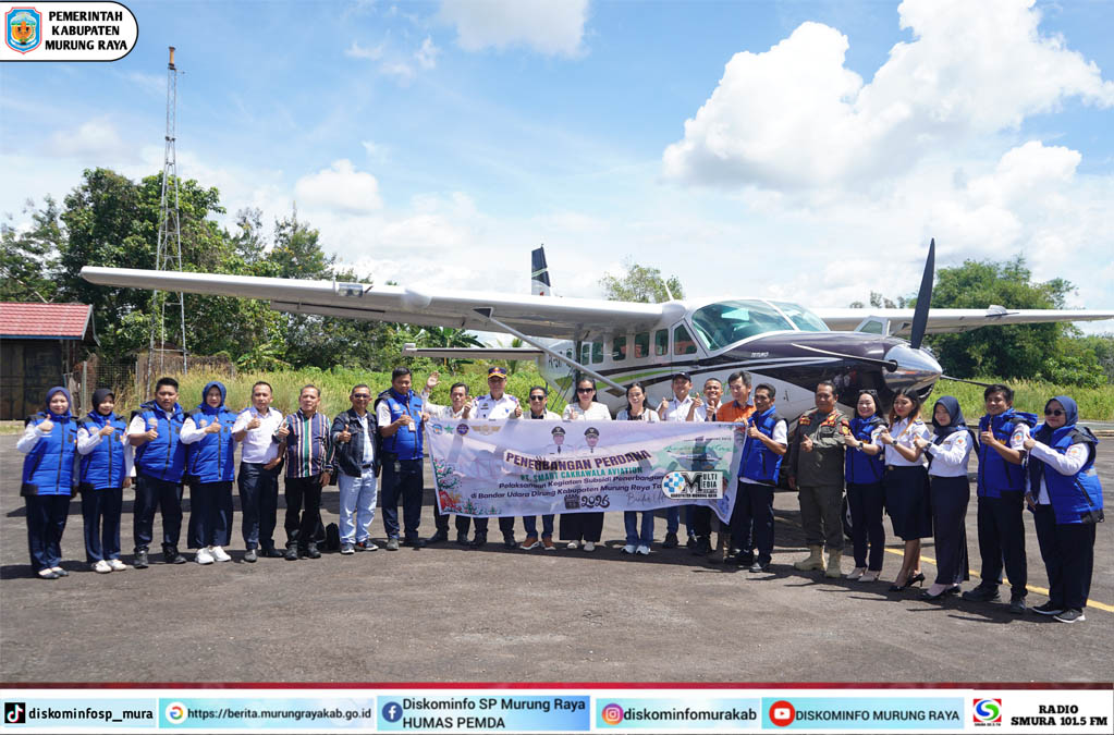 Bupati Resmikan Penerbangan Perdana, Dorong Akses Transportasi Udara Lebih Intensif