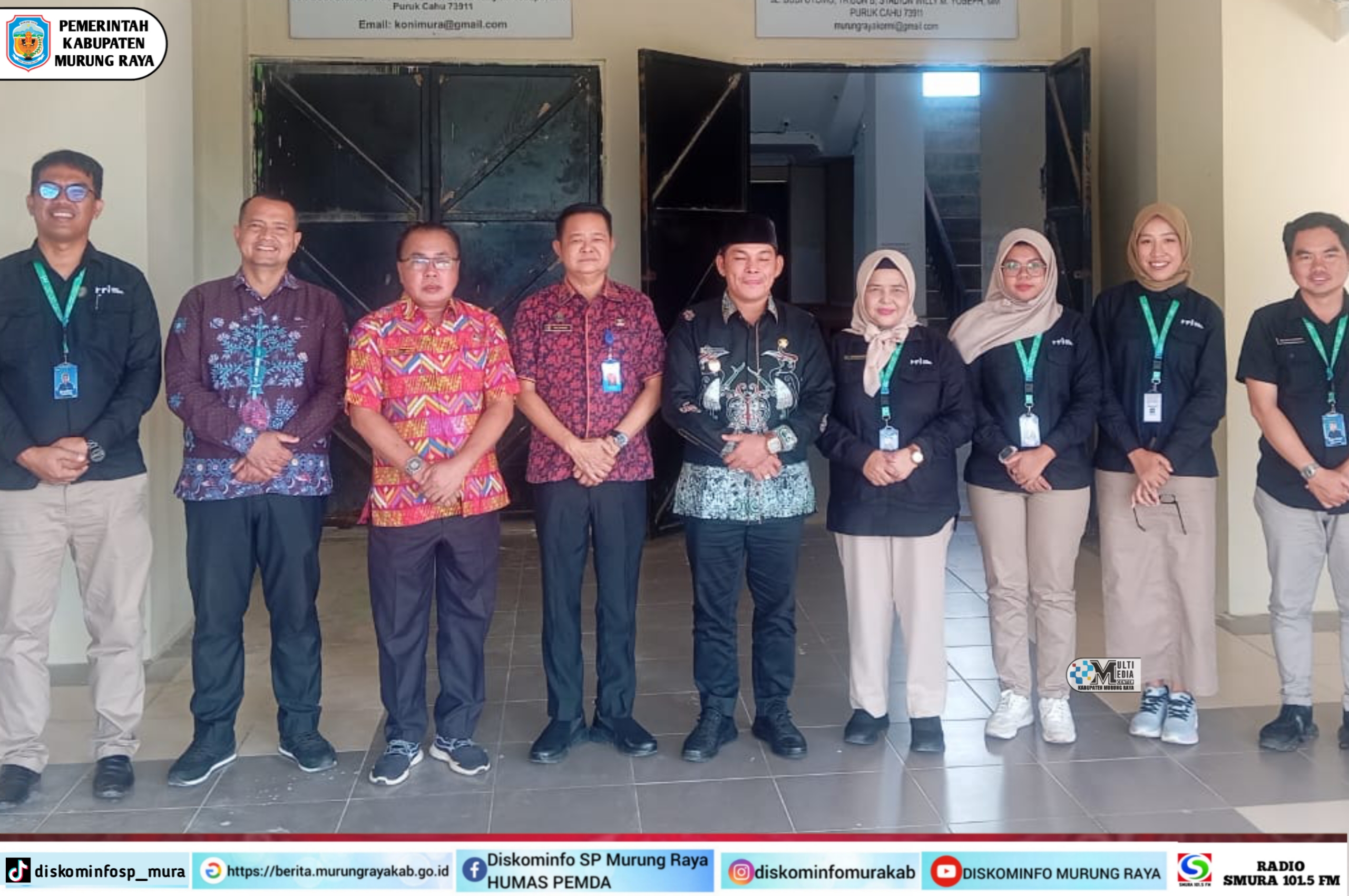 Jalin Sinergi, Pemkab Mura Terima Kunjungan RRI Palangka Raya