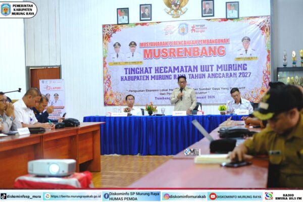 Serap Aspirasi Masyarakat. Musrenbang Tingkat Kecamatan Uut Murung