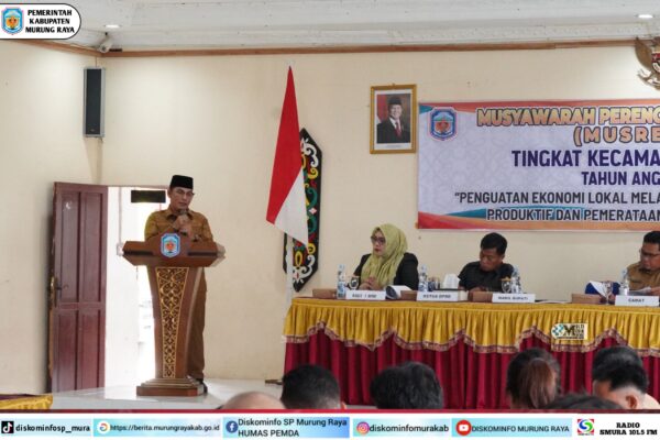 Wabup Mura Hadiri Musrenbang Tingkat Kecamatan Laung Tuhup