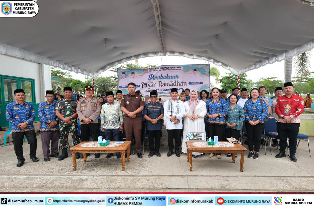 Bupati dan Wakil Bupati Mura Hadiri Pembukaan Pasar Ramadan 1447 H