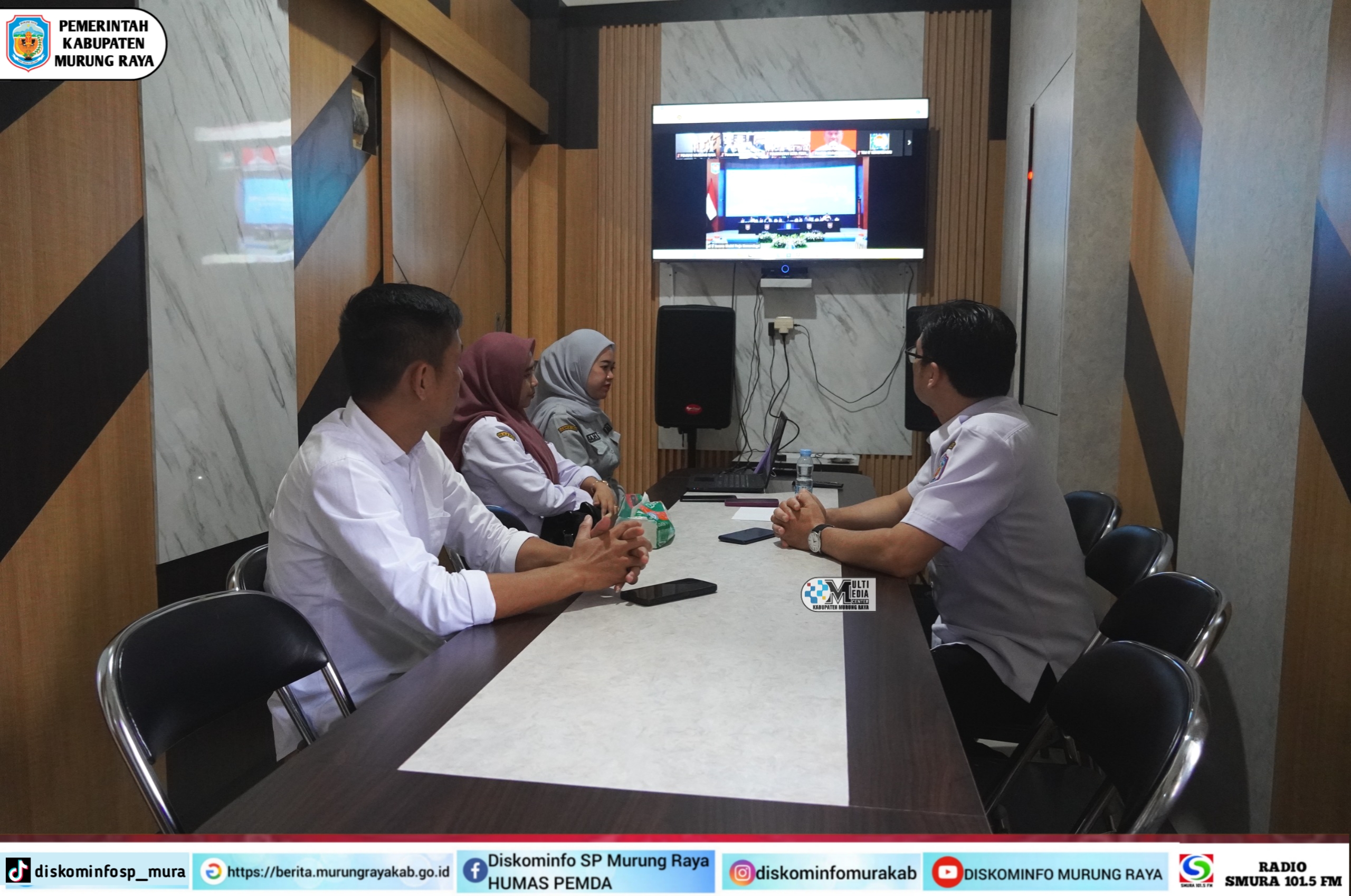 Pemkab Mura Ikuti Rakor Pengendalian Inflasi Secara Virtual