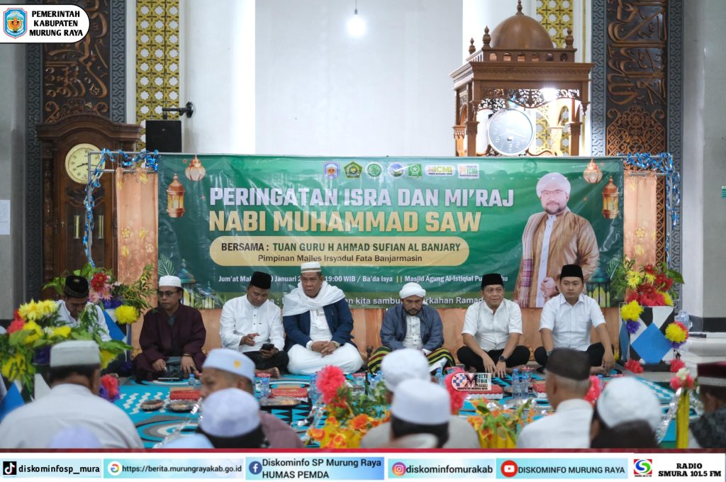 Peringatan Isra Mi’raj Nabi Muhammad SAW di Masjid Agung Puruk Cahu