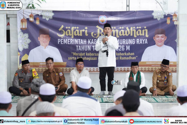 Gelar Safari Ramadan di Kecamatan Laung Tuhup, Wabup Sampaikan Program Kartu Hebat