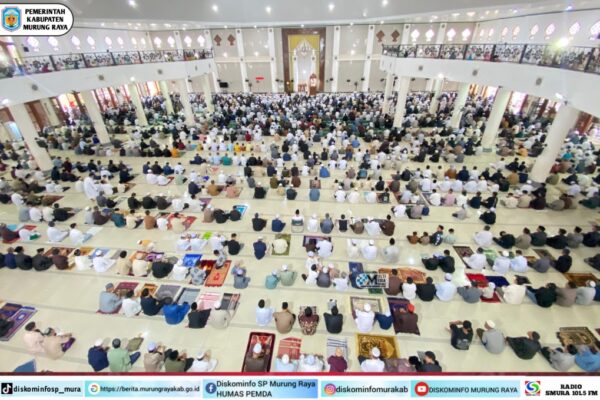 Masjid Agung Al-Istiqlal Dipadati Jamaah, Salat Id Berlangsung Khidmat