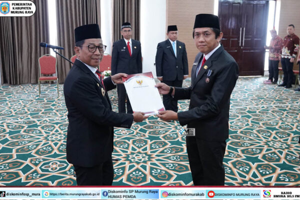 Bupati Mura Kukuhkan Kepala Dinas Dukcapil Yang Baru
