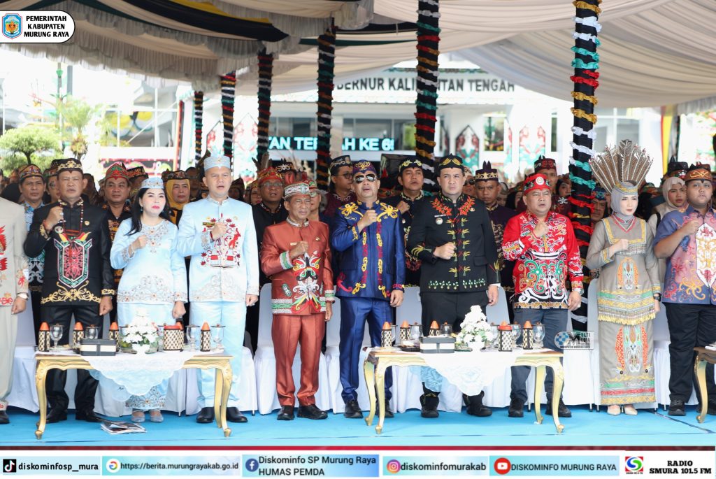 Bupati Mura, Heriyus Hadiri Upacara Hari Jadi Ke-69 Prov.Kalteng