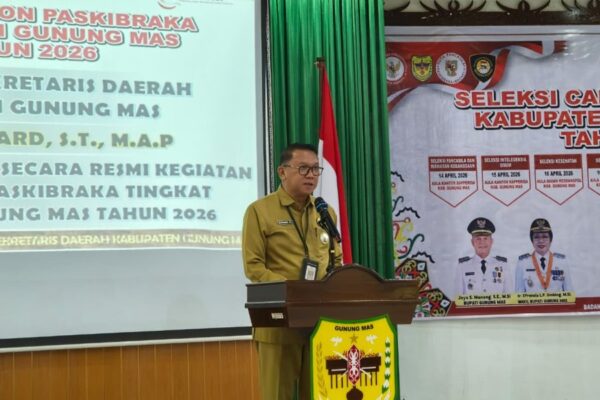 Sekda Gunung Mas Resmi Buka Seleksi Calon Paskibraka Tahun 2026