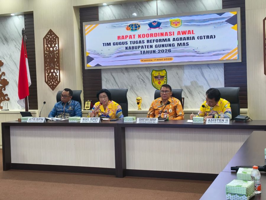 Wabup Gumas Hadiri Rakor Awal Tim Gugus Tugas Reforma Agraria