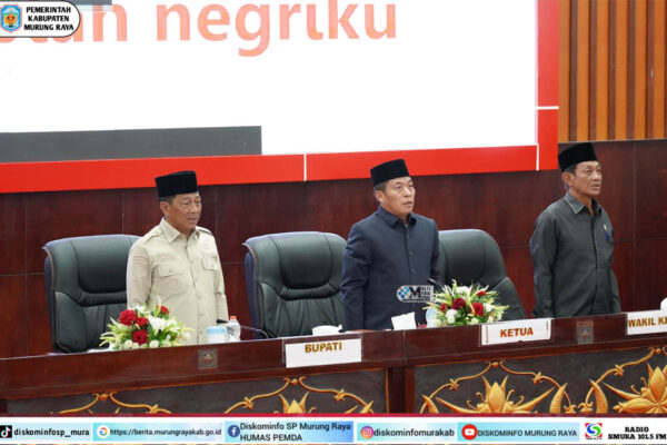 Bupati Heriyus Hadiri Rapat Paripurna DPRD Murung Raya