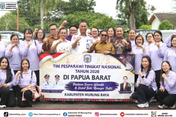 Bupati Heriyus Lepas Kontingen Pesparawi Nasional XIV, Siap Ukir Sejarah di Manokwari