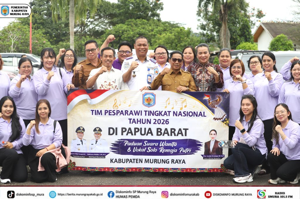 Bupati Heriyus Lepas Kontingen Pesparawi Nasional XIV, Siap Ukir Sejarah di Manokwari