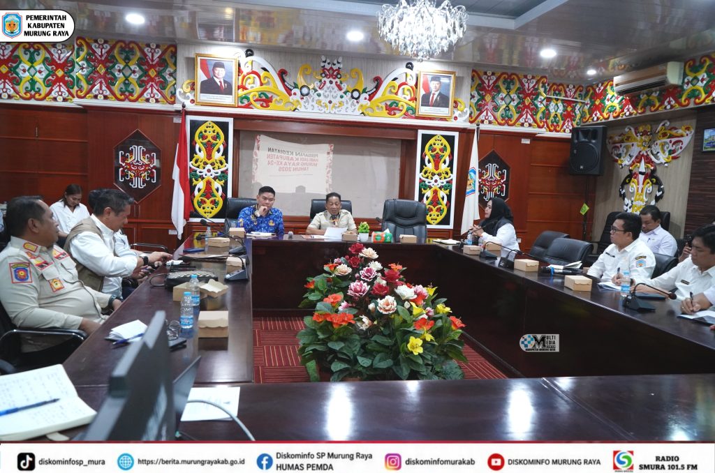 Bupati Heriyus Pimpin Rapat Persiapan Hari Jadi Ke-24 Kabupaten Murung Raya