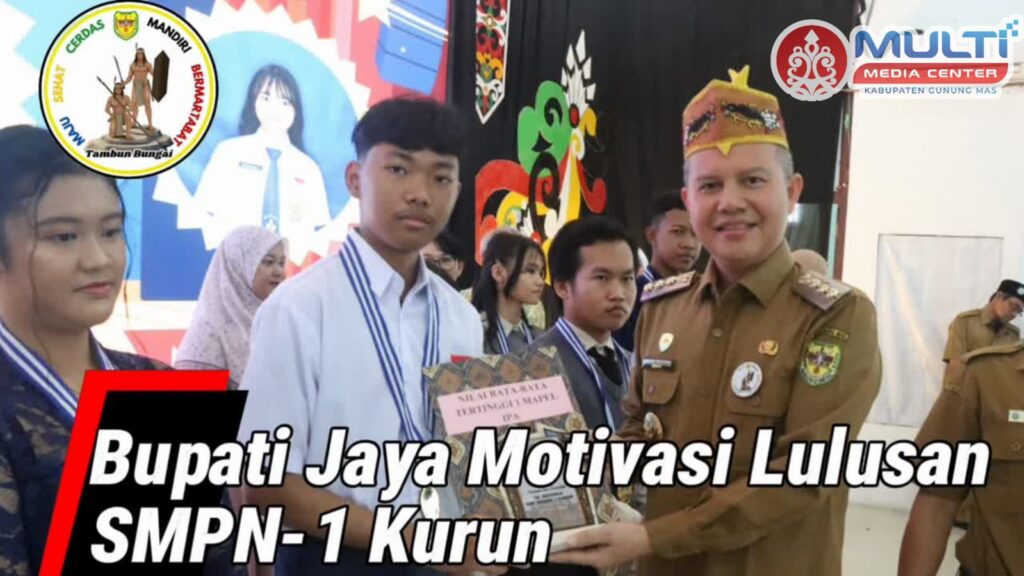 Bupati Jaya Motivasi Lulusan SMPN 1 Kurun Raih Masa Depan Gemilang