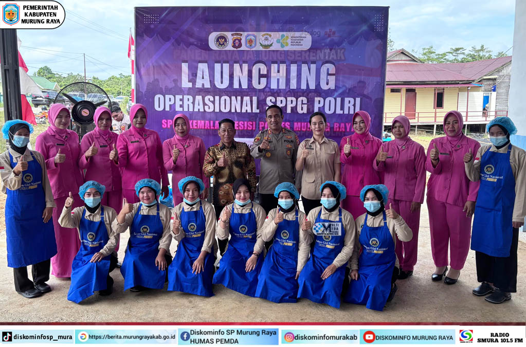 Heriyus Resmikan SPPG Kemala Presisi Polres Murung Raya