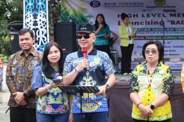 Pemkab Gunung Mas Luncurkan BADARIS, Permudah Bayar Pajak Dan Retribusi Melalui QRIS