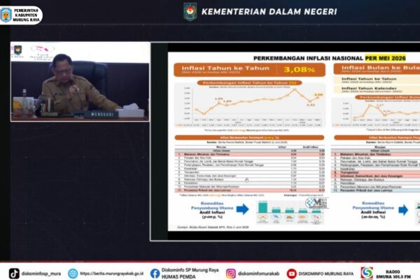 Pemkab Mura Ikuti Rakor Pengendalian Inflasi dan Sosialisasi Sensus Ekonomi 2026