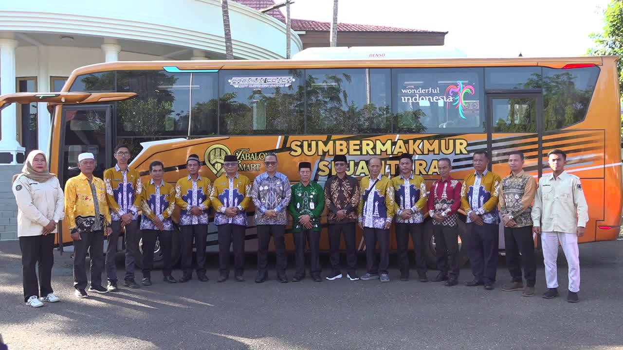 Satu-satunya di Tabalong, BUMDesMa Sumber Makmur Sejahtera Luncurkan Unit Usaha Penyewaan Bus Pariwisata