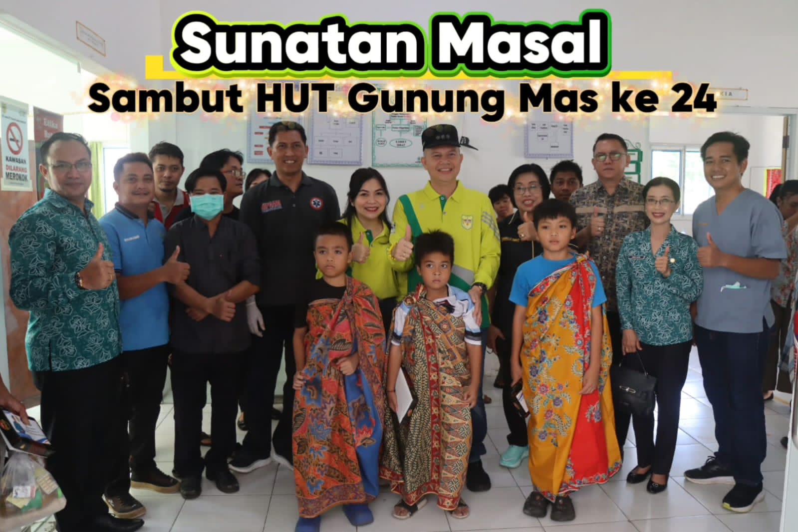 TP-PKK Gunung Mas Gelar Sunatan Massal, Sambut HUT ke-24 Kabupaten Gunung Mas