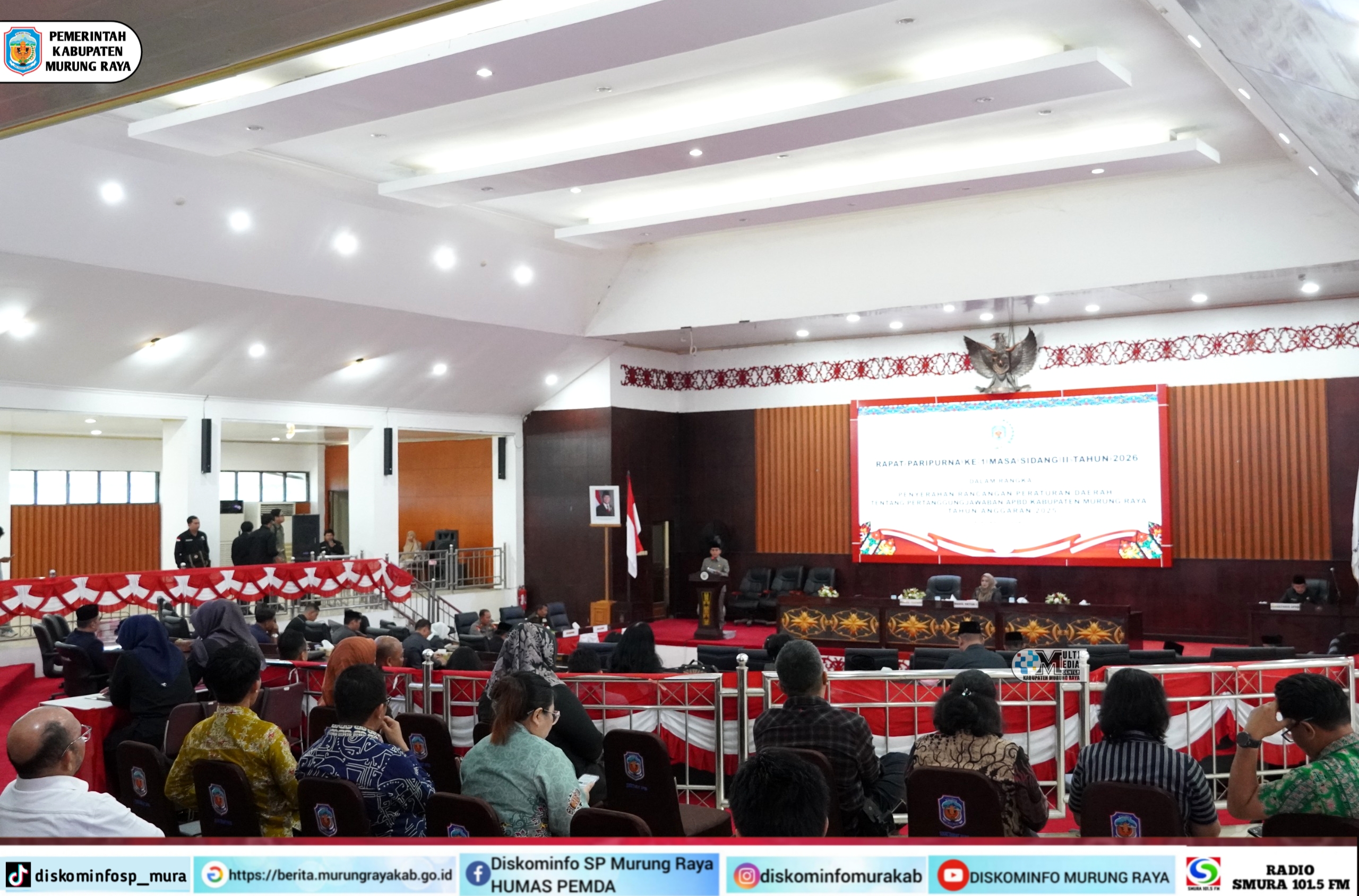 Wabup Mura Hadiri Rapat Paripurna ke-1 Masa Sidang II