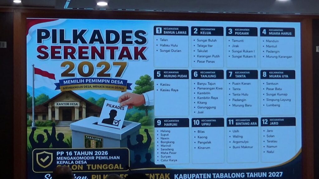 57 Desa di Tabalong Akan Gelar Pilkades Serentak pada 2027, DPMD Siapkan 2 Skema Pemungutan Suara