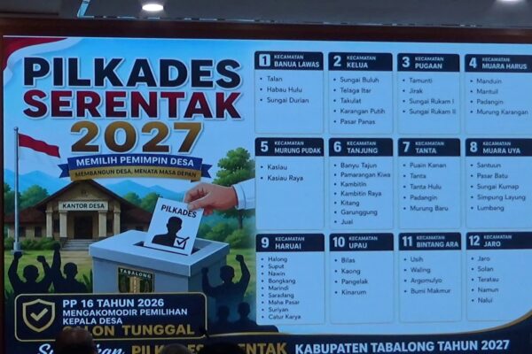 57 Desa di Tabalong Akan Gelar Pilkades Serentak pada 2027, DPMD Siapkan 2 Skema Pemungutan Suara