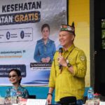 Bupati Gunung Mas Buka Pemeriksaan Kesehatan Gratis dan Pasar Murah Di Tumbang Tambirah
