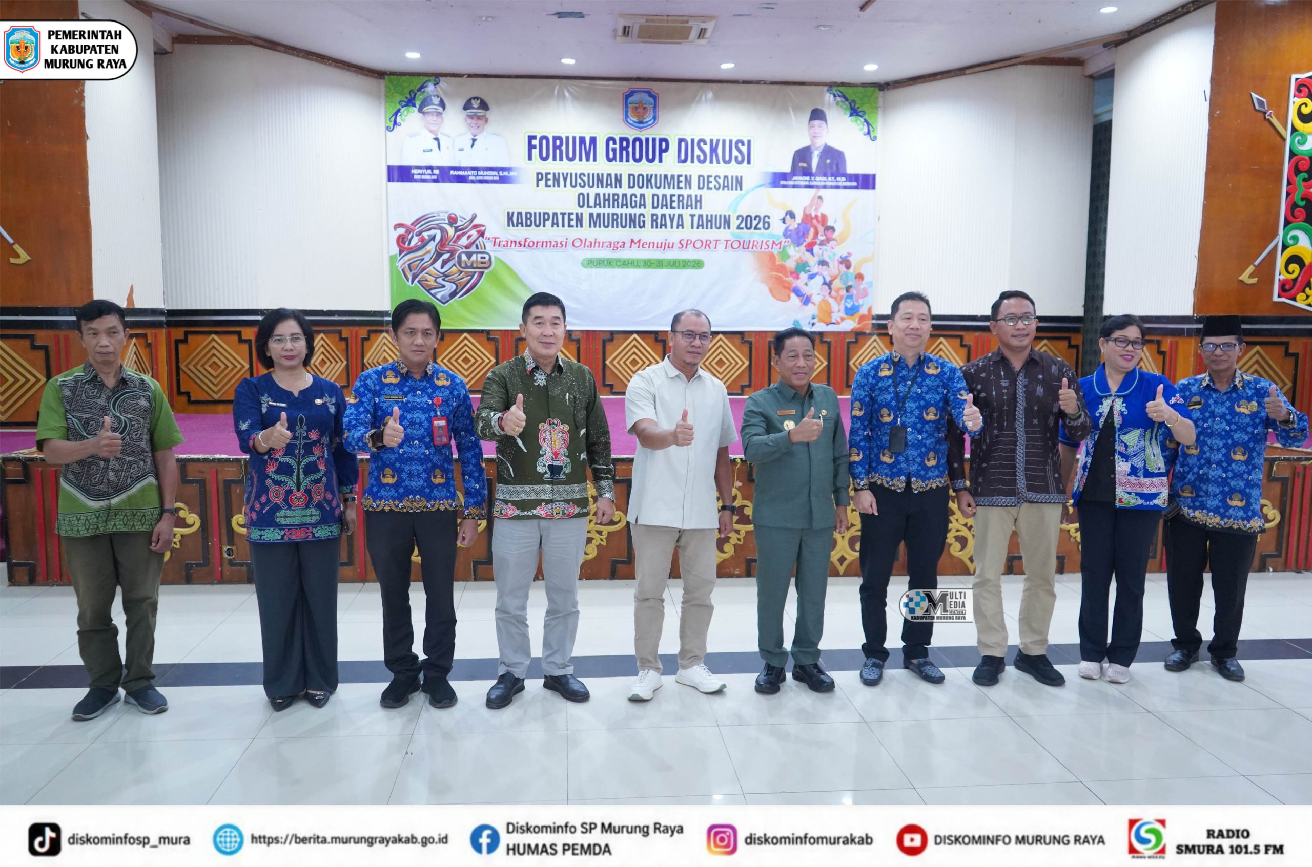 Bupati Heriyus Buka FGD Desain Olahraga Daerah 2026