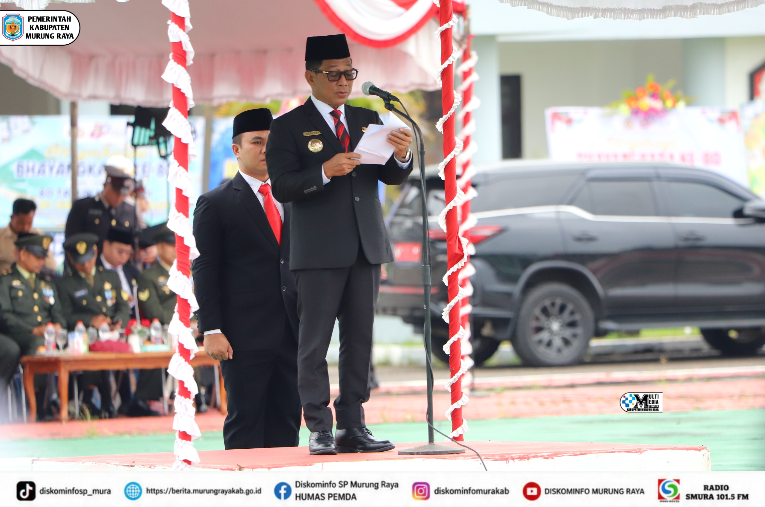 Bupati Heriyus Pimpin Upacara Hari Bhayangkara Ke-80
