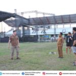 Bupati Heriyus Tinjau Venue Malam Hiburan Rakyat. Akan Dimeriahkan Band Ungu