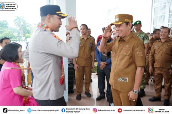 Pemkab Mura Sambut Kedatangan Kapolres Baru Murung Raya