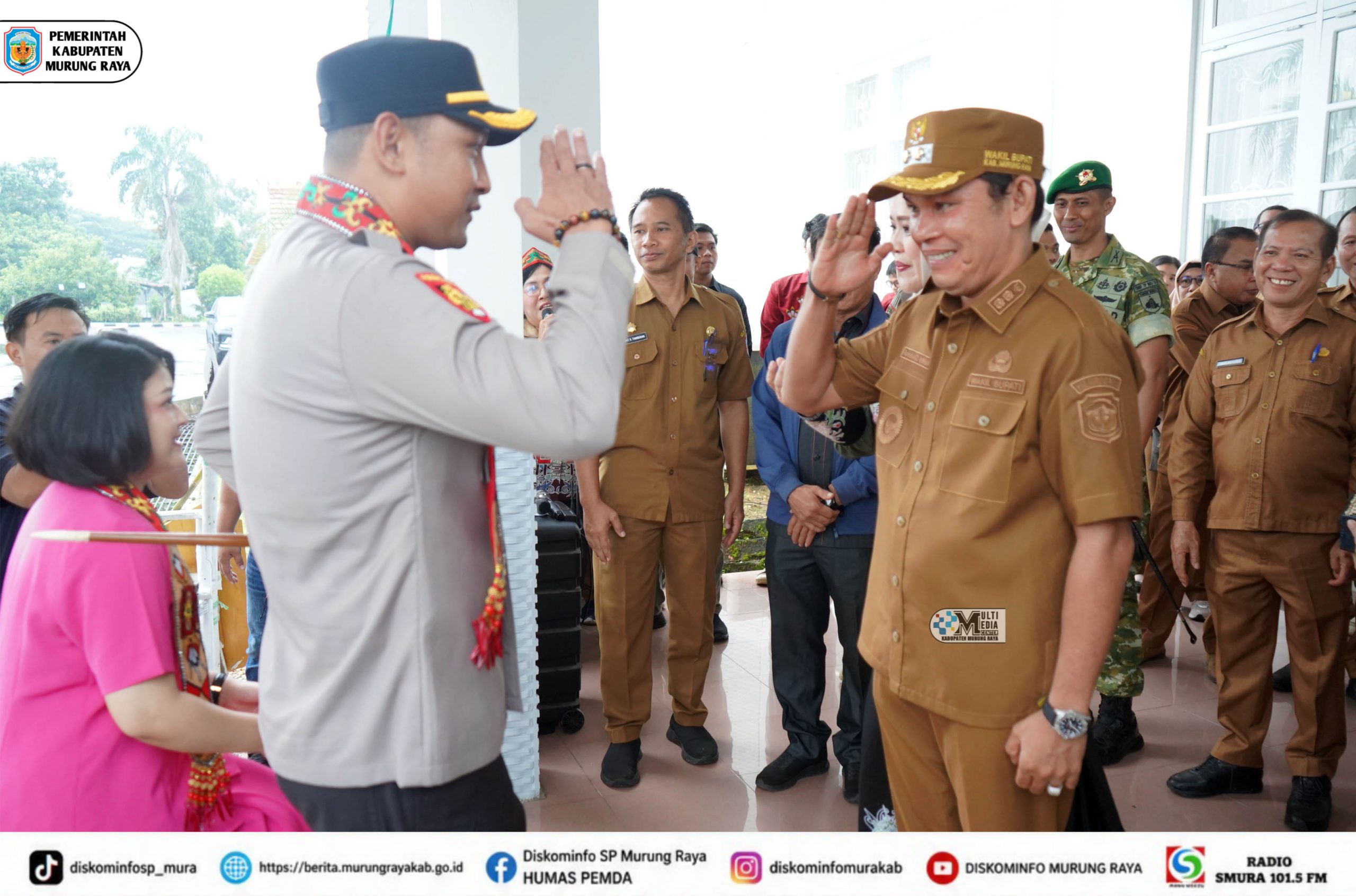 Pemkab Mura Sambut Kedatangan Kapolres Baru Murung Raya