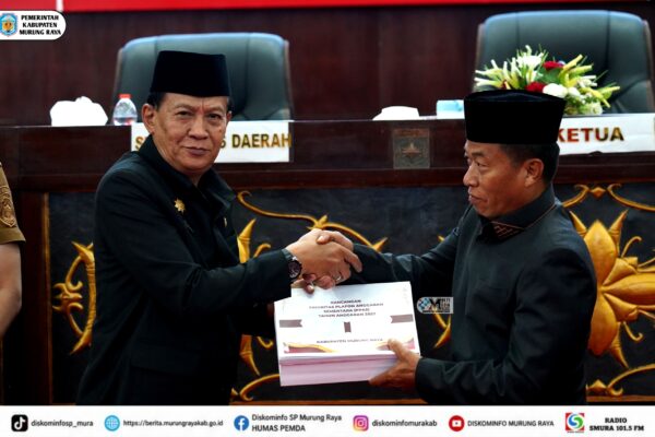 Pemkab Murung Raya Serahkan Rancangan KUA-PPAS APBD 2027 ke DPRD