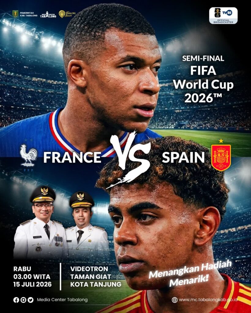 Pemkab Tabalong Gelar Nobar Semifinal Piala Dunia 2026, Siapkan Doorprize Menarik untuk Warga