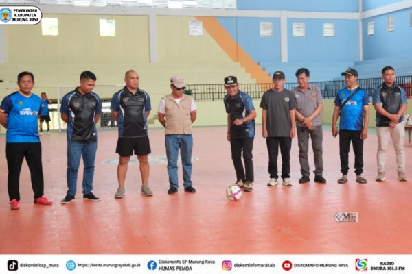 Wabup Murung Raya Buka Turnamen Futsal PWI Se-DAS Barito 2026, Perkuat Sinergi