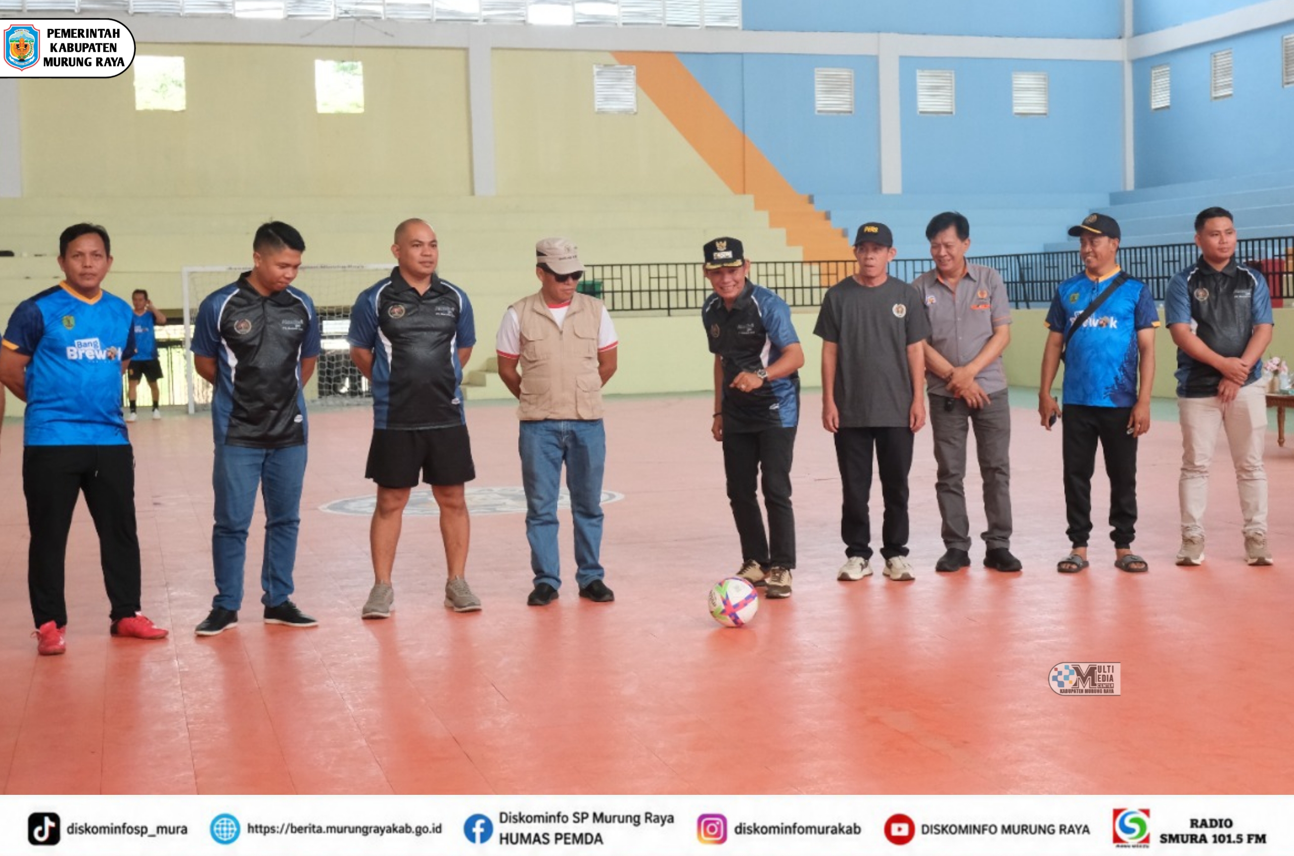 Wabup Murung Raya Buka Turnamen Futsal PWI Se-DAS Barito 2026, Perkuat Sinergi
