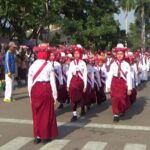 18 Tim Tampil Kreatif, Lomba Gerak Jalan Kelurahan Tanjung Bakal Jadi Agenda Tahunan