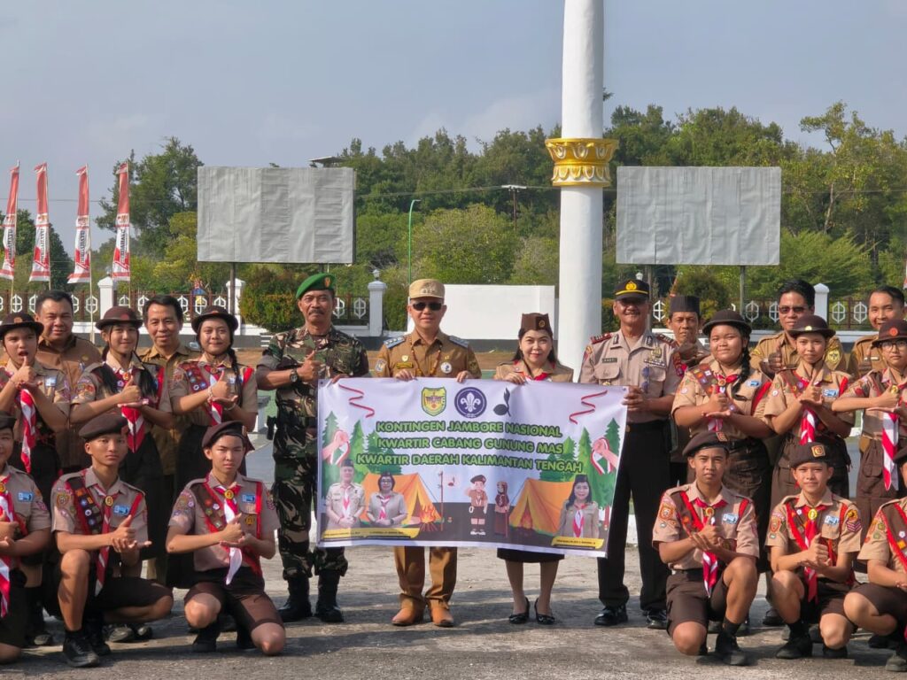 Bupati Gumas Lepas Kontingen Jambore Nasional XII Tahun 2026 Ke Cibubur